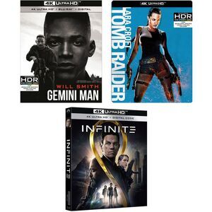 4K Gemini Man / Infinite / Lara Croft: Tomb Raider ULTRA HD